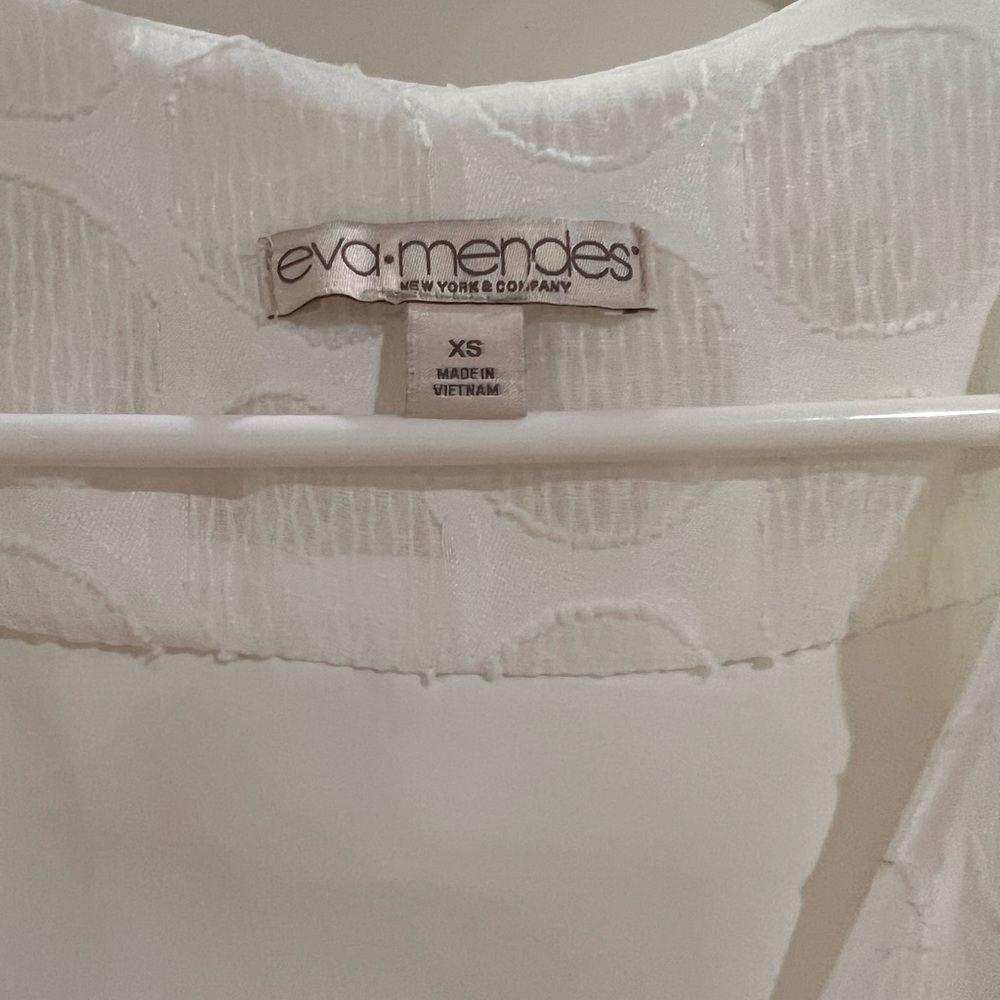 Eva Mendes collection | White Maxi dress 👗with ruffle sleeves